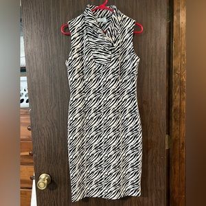 Vintage Calvin Klein zebra print dress